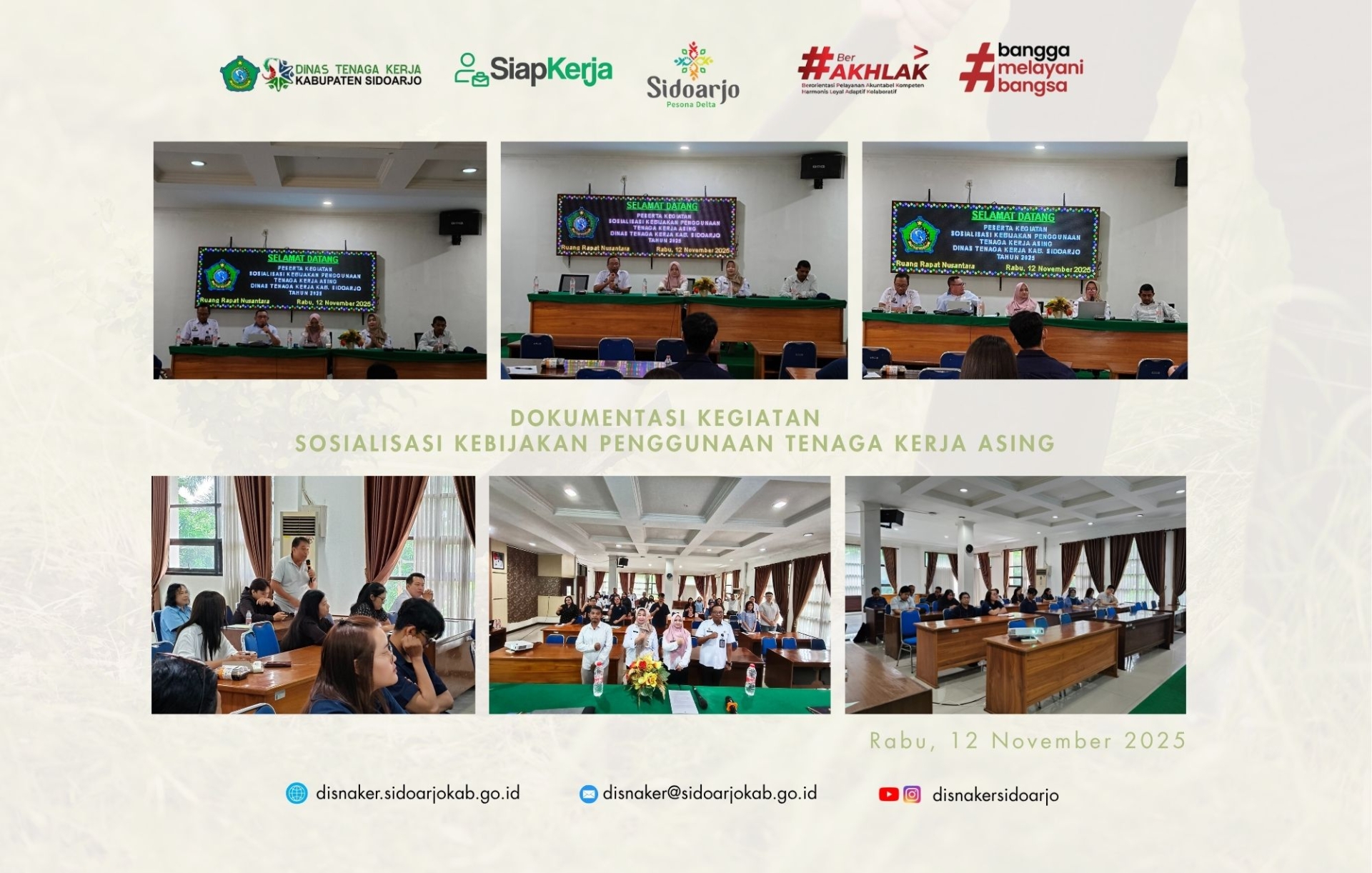 Kegiatan Sosialisasi Kebijakan Penggunaan TKA Tahun 2025